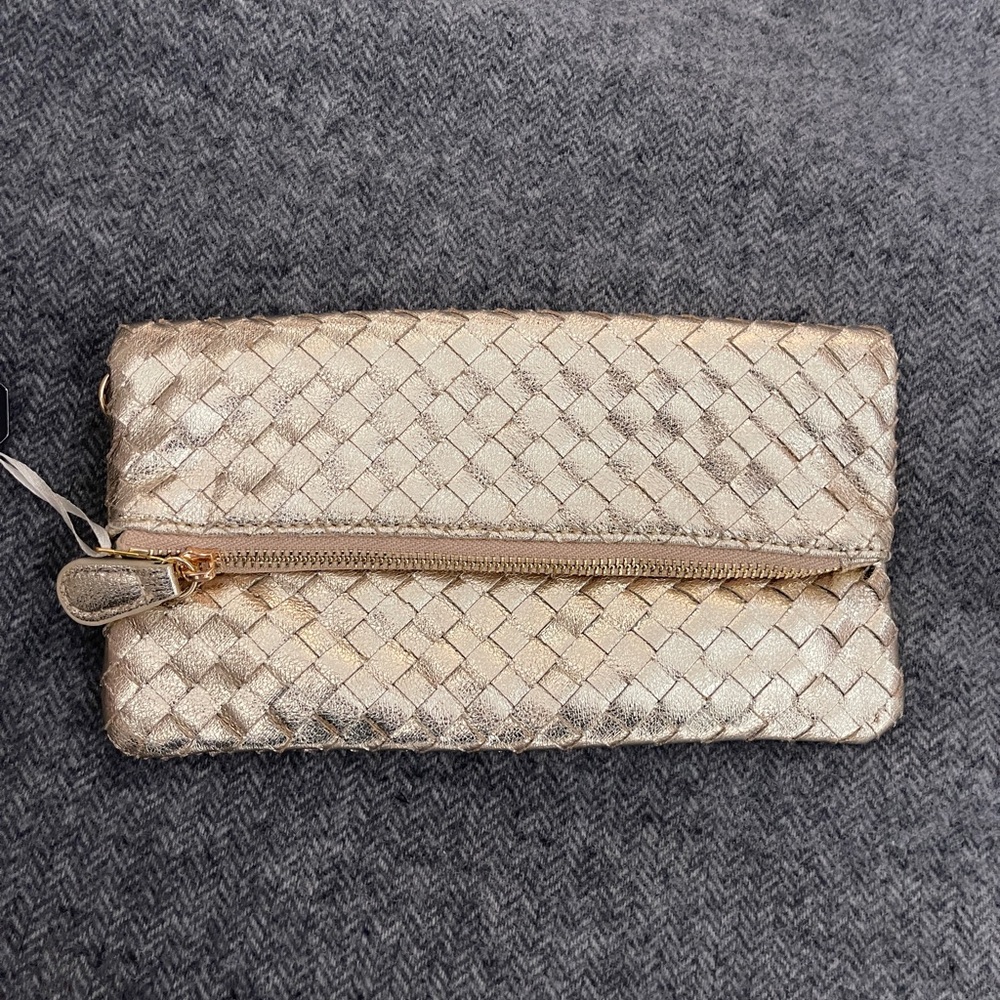 Urban Expressions Gold Textured Clutch